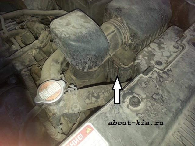 Воздушный фильтр Киа Рио 3: где находится, замена