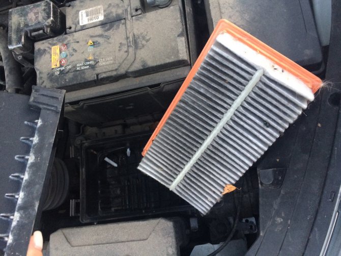 Замена воздушных фильтров